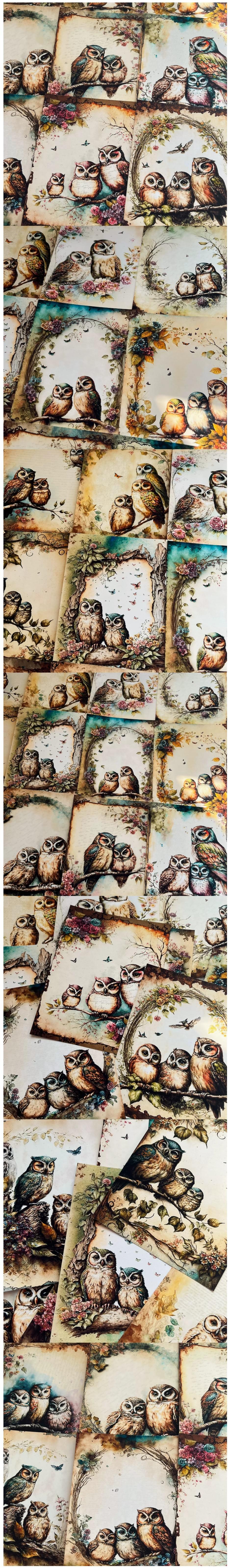 Enchanted Forest Owls & Floral Memos (22-8)