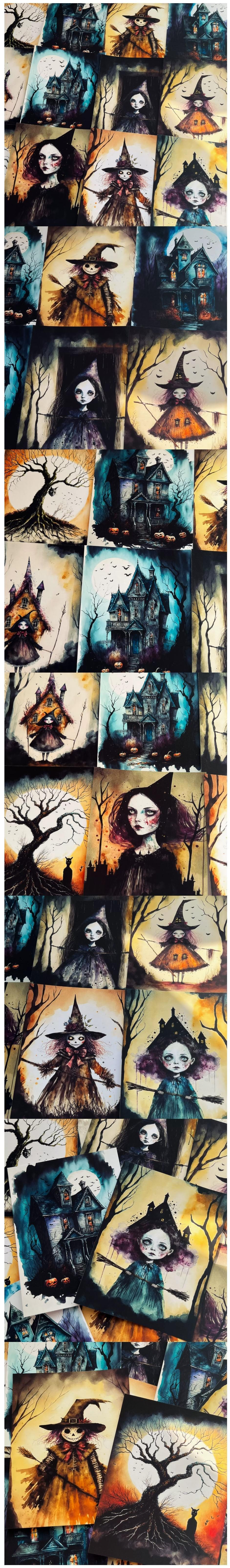 Magical Black Cat & Dark Witch Memos (19-3)
