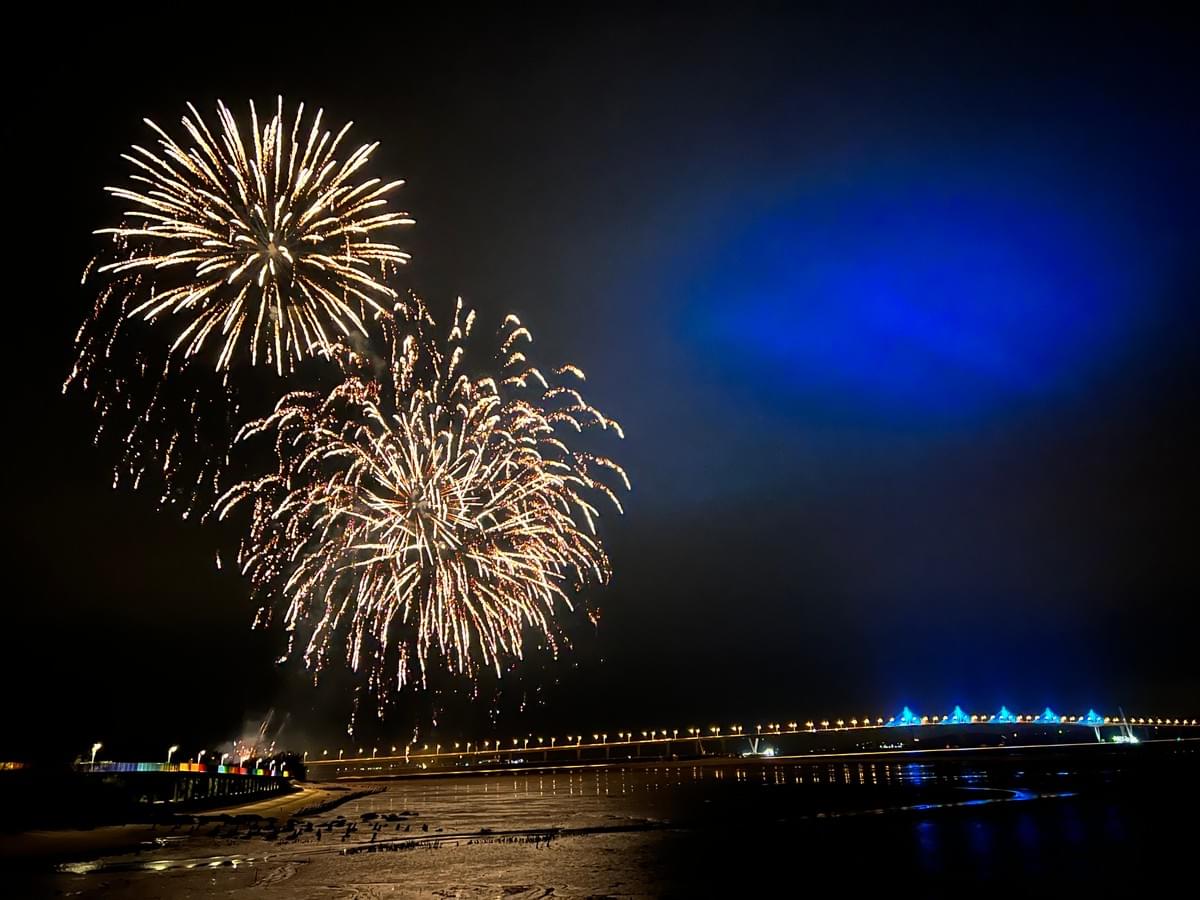 金門大橋燈光秀煙火-悠哉悠古厝民宿 金門大橋燈光秀煙火-悠哉悠古厝民宿