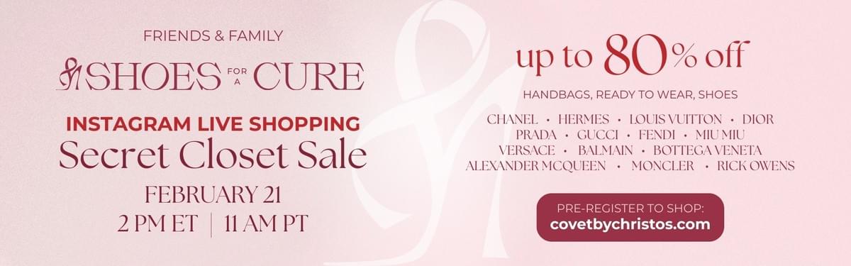 shoes for a cure secret closet sale covetbychristos covet by christos instagram live shoes for a cure secret closet sale covetbychristos covet by christos instagram live