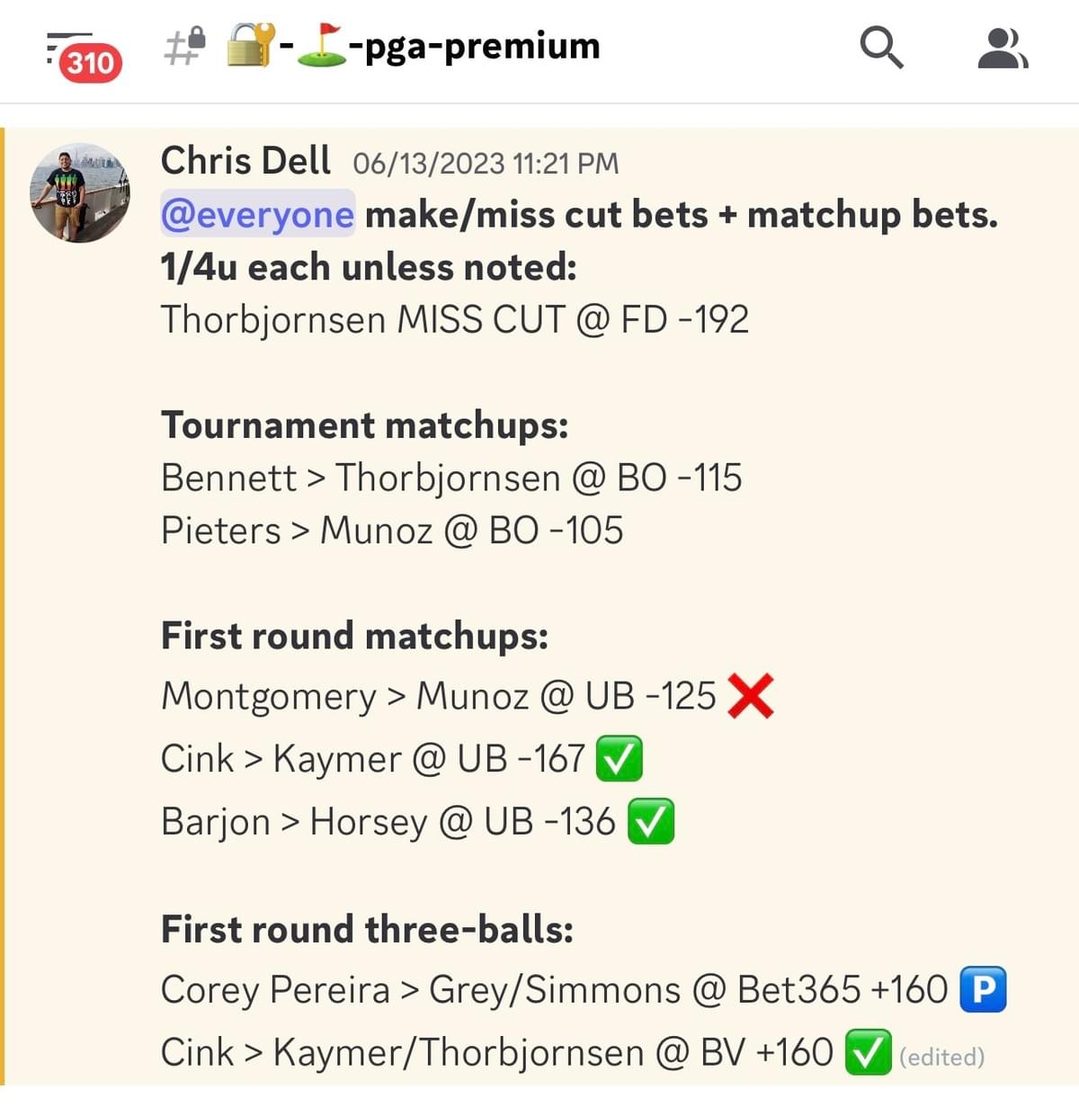 Unleash Your Winning Strokes with The Betting Predators' Golf Betting Premium Subscription Package - Get the Ultimate Edge in Golf Betting! Unleash Your Winning Strokes with The Betting Predators' Golf Betting Premium Subscription Package - Get the Ultimate Edge in Golf Betting!
