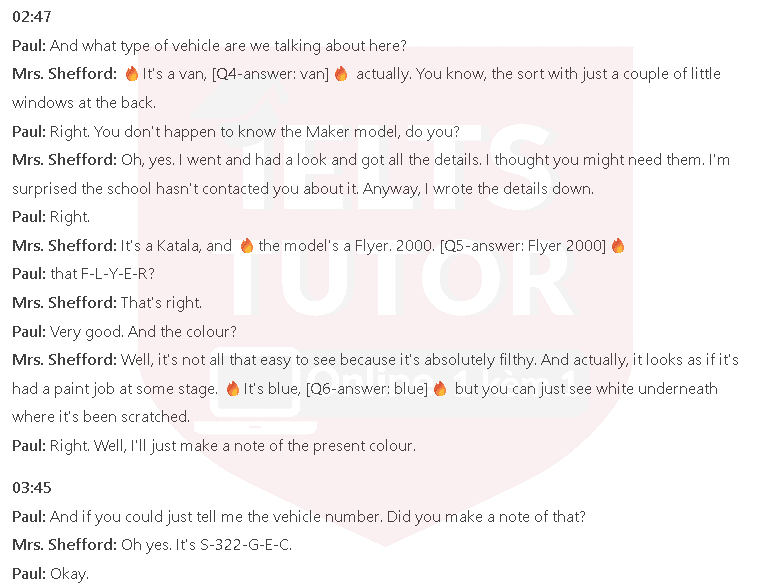 Report on abandoned vehicle: Đề thi IELTS LISTENING (practice test) Report on abandoned vehicle: Đề thi IELTS LISTENING (practice test)