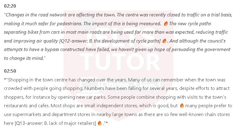 Changes in Barford over the last 50 years: Đề thi IELTS LISTENING (actual test) Changes in Barford over the last 50 years: Đề thi IELTS LISTENING (actual test)