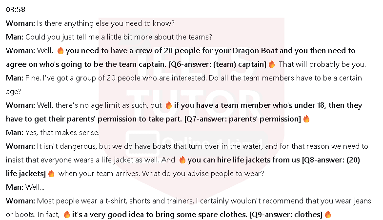 Type of event – Dragon Boat Race: Đề thi IELTS LISTENING (actual test) Type of event – Dragon Boat Race: Đề thi IELTS LISTENING (actual test)