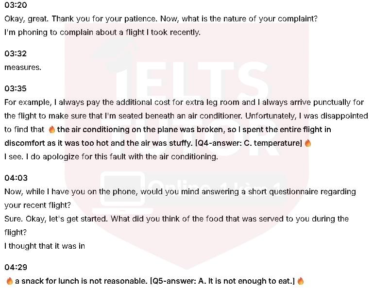 Complaint to the airport: Đề thi IELTS LISTENING (actual test) Complaint to the airport: Đề thi IELTS LISTENING (actual test)
