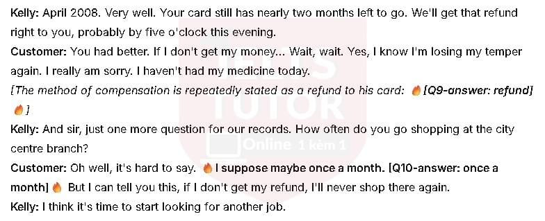 Product Incident Report: Đề thi IELTS LISTENING (actual test) Product Incident Report: Đề thi IELTS LISTENING (actual test)