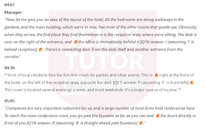 Talk to new hotel staff: Đề thi IELTS LISTENING (actual test) Talk to new hotel staff: Đề thi IELTS LISTENING (actual test)