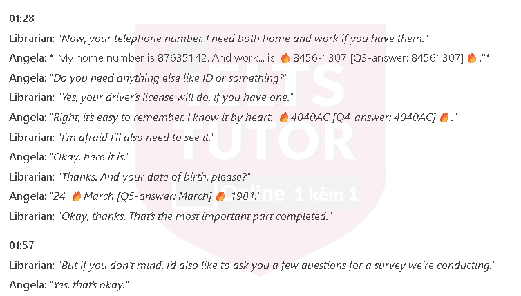Library application form: Đề thi IELTS LISTENING (practice test) Library application form: Đề thi IELTS LISTENING (practice test)