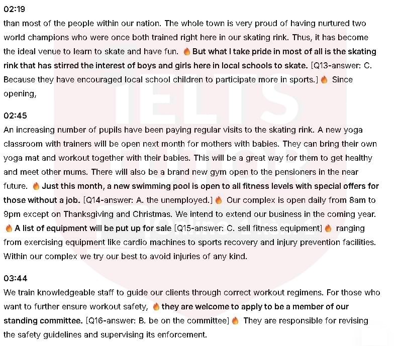 Đáp án What is the purpose of the talk?: Đề thi IELTS LISTENING Đáp án What is the purpose of the talk?: Đề thi IELTS LISTENING