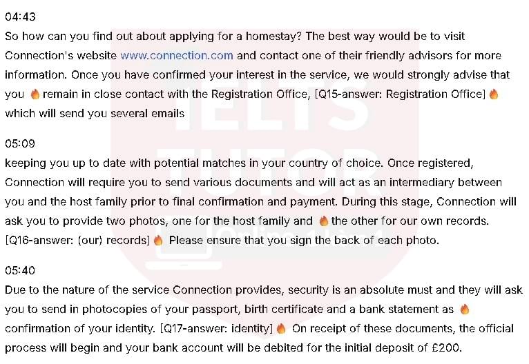 The host families will: Đề thi IELTS LISTENING (actual test) The host families will: Đề thi IELTS LISTENING (actual test)