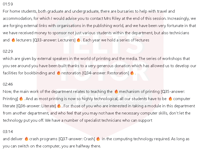 Department of the Printed Word: Đề thi IELTS LISTENING (actual test) Department of the Printed Word: Đề thi IELTS LISTENING (actual test)