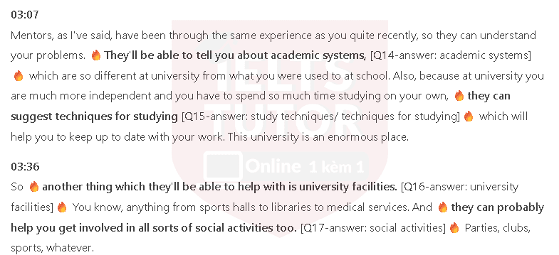 Who are mentors?: Đề thi IELTS LISTENING (actual test) Who are mentors?: Đề thi IELTS LISTENING (actual test)