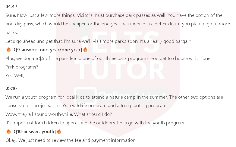 Campsite Reservation Form: Đề thi IELTS LISTENING (actual test) Campsite Reservation Form: Đề thi IELTS LISTENING (actual test)