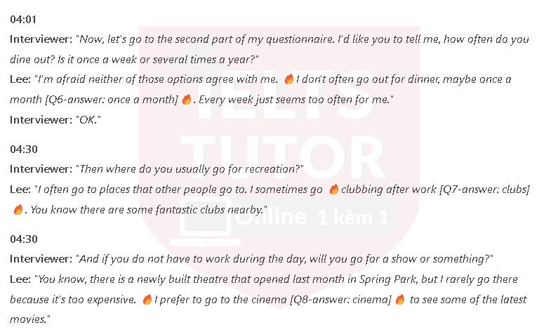 A Residence Survey: Đề thi IELTS LISTENING (actual test) A Residence Survey: Đề thi IELTS LISTENING (actual test)