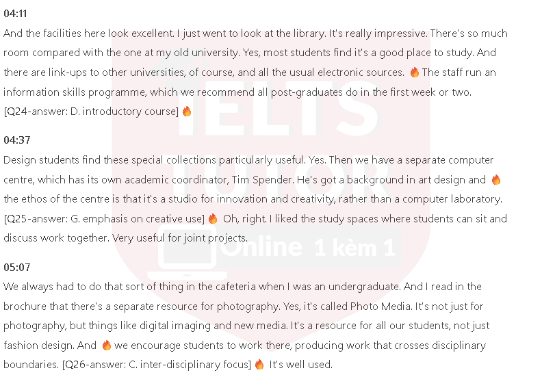 What is the main thing Julia feels she has gained from her experience in retail?: Đề thi IELTS LISTENING (practice test) What is the main thing Julia feels she has gained from her experience in retail?: Đề thi IELTS LISTENING (practice test)