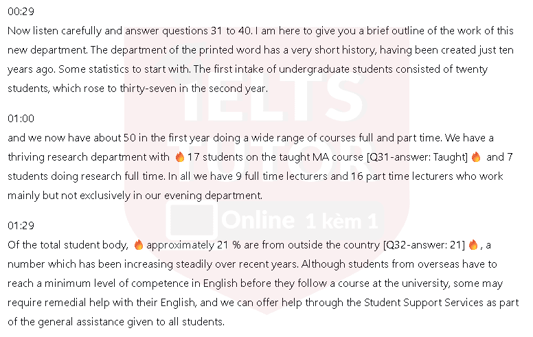 Department of the Printed Word: Đề thi IELTS LISTENING (actual test) Department of the Printed Word: Đề thi IELTS LISTENING (actual test)