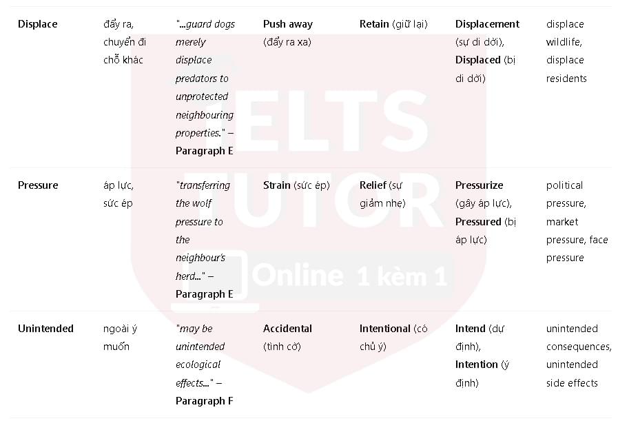 A new role for livestock guard dogs: Đề thi IELTS READING (IELTS Reading Practice Test) A new role for livestock guard dogs: Đề thi IELTS READING (IELTS Reading Practice Test)