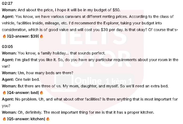 Car Rental Inquiry: Đề thi IELTS LISTENING (actual test) Car Rental Inquiry: Đề thi IELTS LISTENING (actual test)