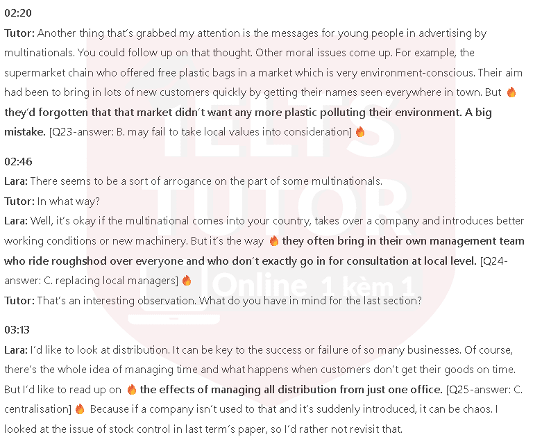 Assignment on multinational companies: Đề thi IELTS LISTENING (actual test) Assignment on multinational companies: Đề thi IELTS LISTENING (actual test)