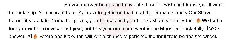 Durham County Car Show: Đề thi IELTS LISTENING (actual test) Durham County Car Show: Đề thi IELTS LISTENING (actual test)