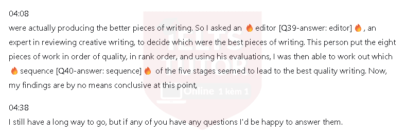 Expertise in creative writing: Đề thi IELTS LISTENING (actual test) Expertise in creative writing: Đề thi IELTS LISTENING (actual test)