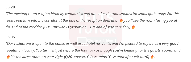 Talk to new hotel staff: Đề thi IELTS LISTENING (actual test) Talk to new hotel staff: Đề thi IELTS LISTENING (actual test)