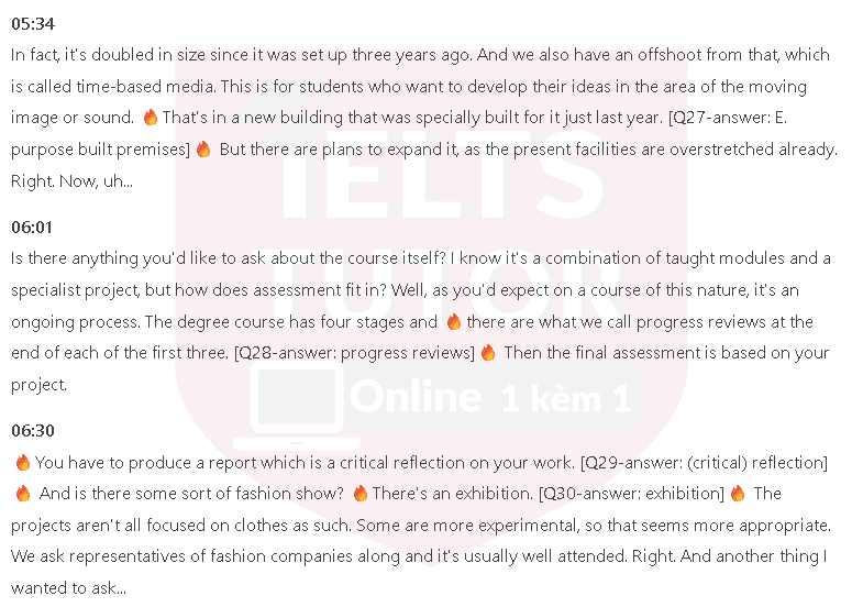 What is the main thing Julia feels she has gained from her experience in retail?: Đề thi IELTS LISTENING (practice test) What is the main thing Julia feels she has gained from her experience in retail?: Đề thi IELTS LISTENING (practice test)