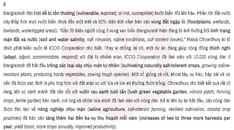 Adapting to the effects of climate change: Đề thi IELTS READING (IELTS Reading Practice Test) Adapting to the effects of climate change: Đề thi IELTS READING (IELTS Reading Practice Test)