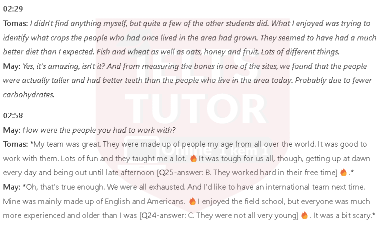 Taking part in archaeological excavations: Đề thi IELTS LISTENING (actual test) Taking part in archaeological excavations: Đề thi IELTS LISTENING (actual test)