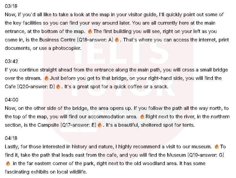 Đáp án The most famous view in this park is: Đề thi IELTS LISTENING (actual test) Đáp án The most famous view in this park is: Đề thi IELTS LISTENING (actual test)