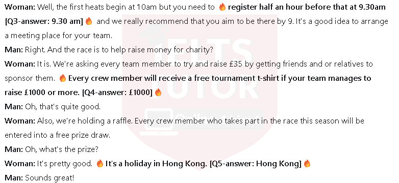 Type of event – Dragon Boat Race: Đề thi IELTS LISTENING (actual test) Type of event – Dragon Boat Race: Đề thi IELTS LISTENING (actual test)