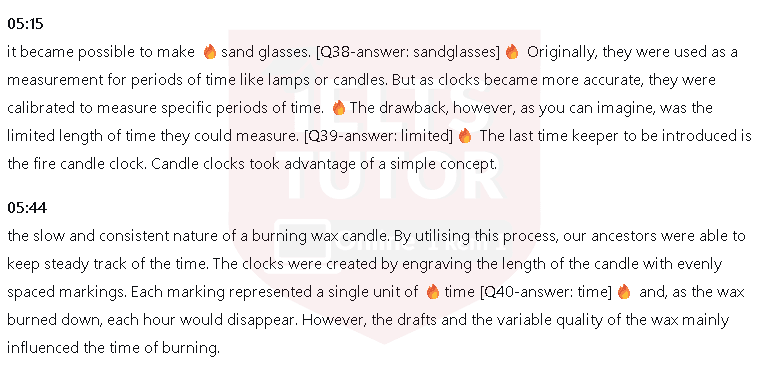 History of time-measurement: Đề thi IELTS LISTENING (actual test) History of time-measurement: Đề thi IELTS LISTENING (actual test)