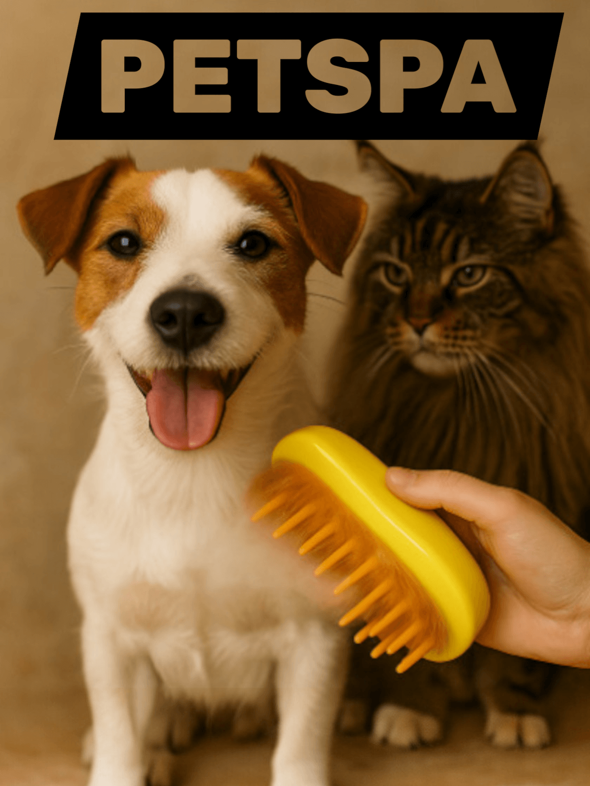 Brosse auto-nettoyante PetSpa™ pour chien et chat – démêle, retire les poils morts et masse en douceur. Brosse auto-nettoyante PetSpa™ pour chien et chat – démêle, retire les poils morts et masse en douceur.