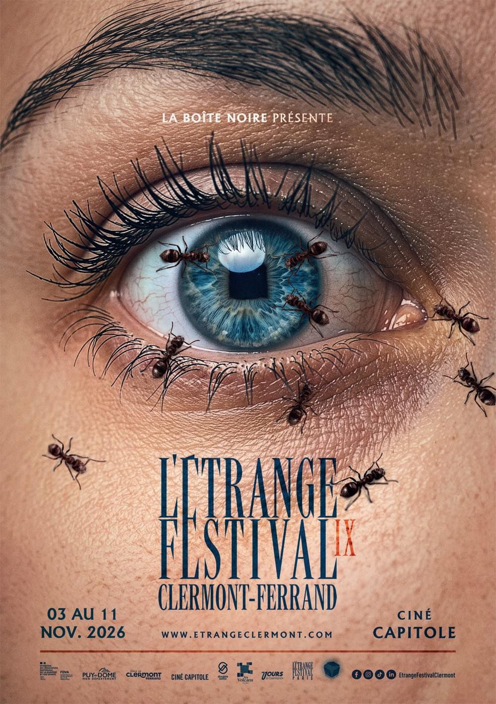 Affiche de L'Étrange Festival Clermont-Ferrand 2025 Affiche de L'Étrange Festival Clermont-Ferrand 2025