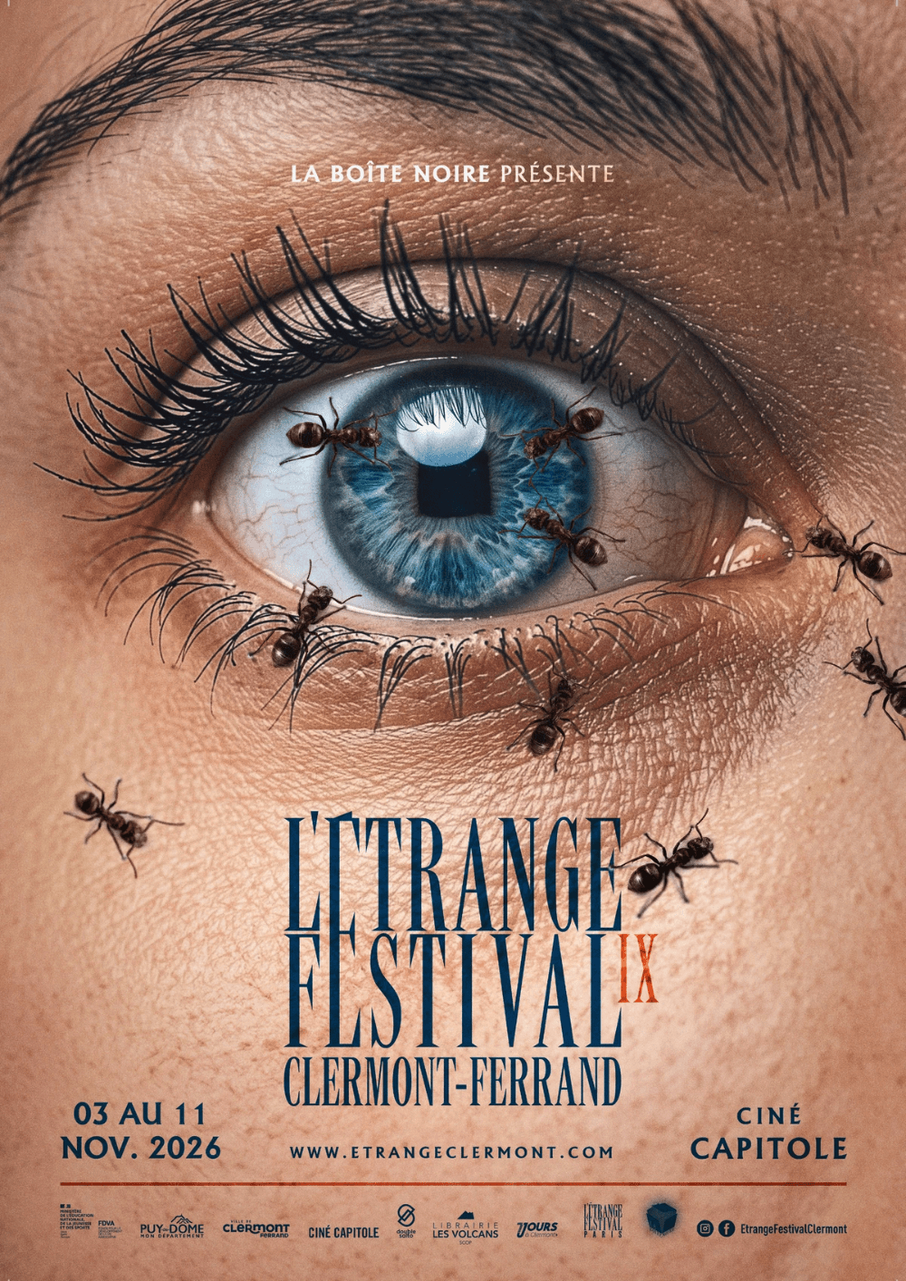 Affiche de L'Étrange Festival Clermont-Ferrand 2025 Affiche de L'Étrange Festival Clermont-Ferrand 2025