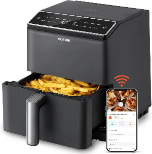 COSORI 12‑in‑1 6.8 qt air fryer in matte black COSORI 12‑in‑1 6.8 qt air fryer in matte black