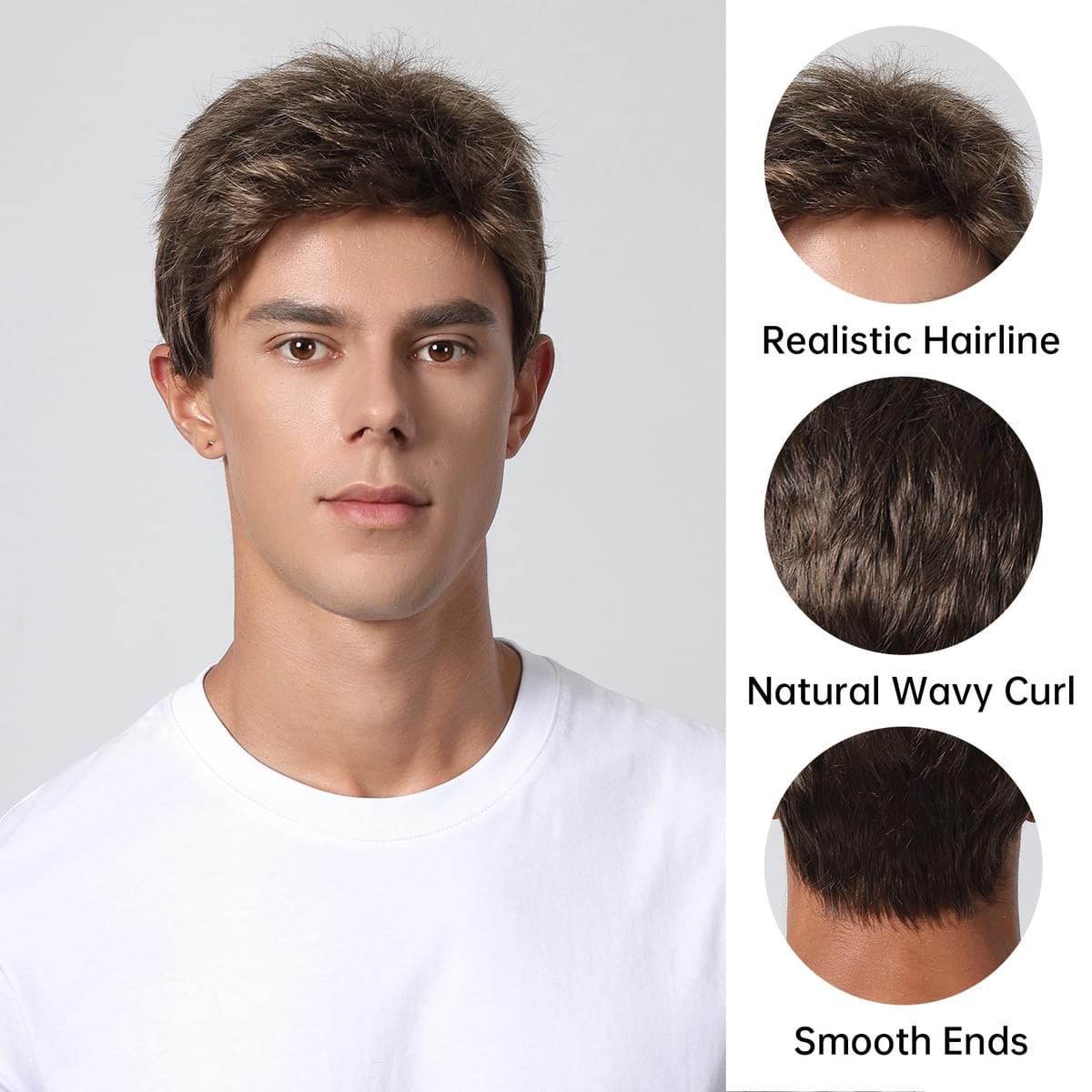 Men synthetic wig Men synthetic wig