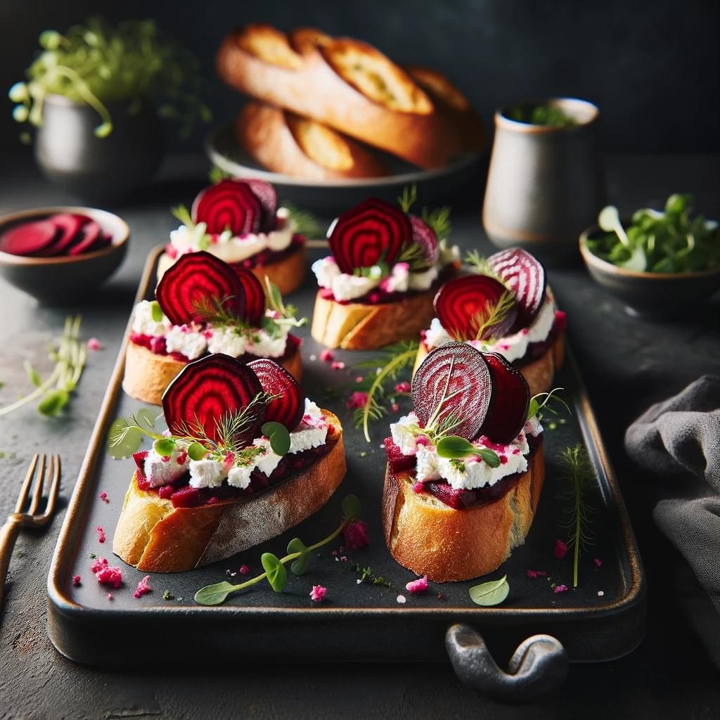 Beetroot Bruschetta Beetroot Bruschetta