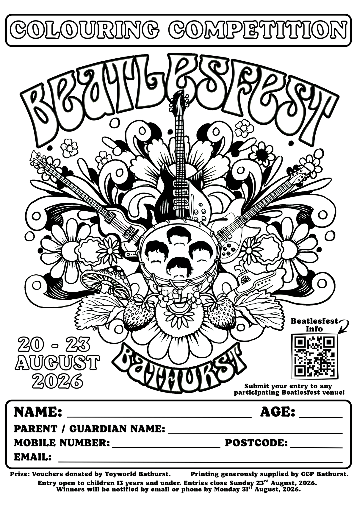 Download Beatlesfest colouring competiton image Download Beatlesfest colouring competiton image