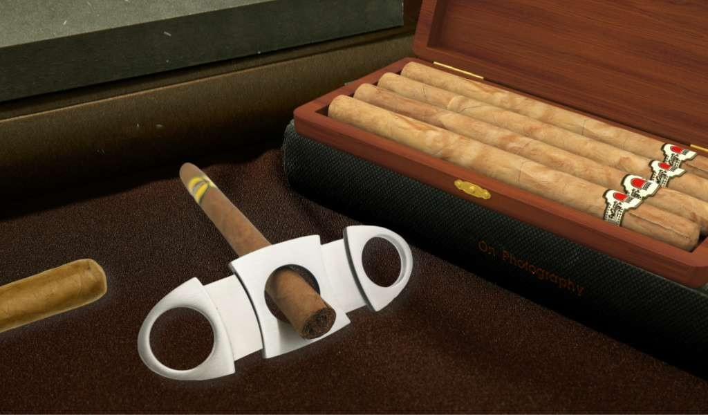 Double-edged Stainless Steel Cigar Cutter