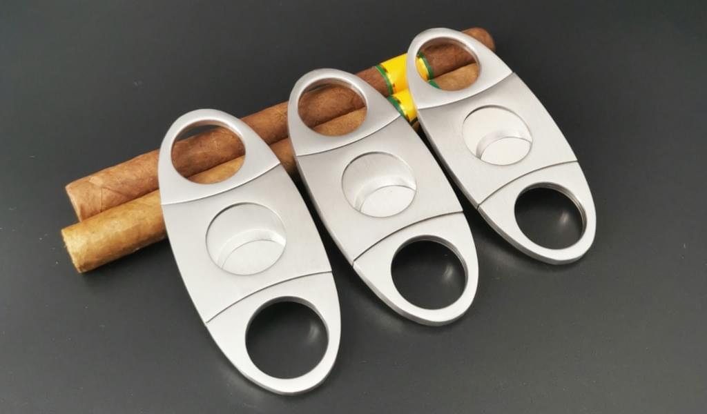 Double-edged Stainless Steel Cigar Cutter