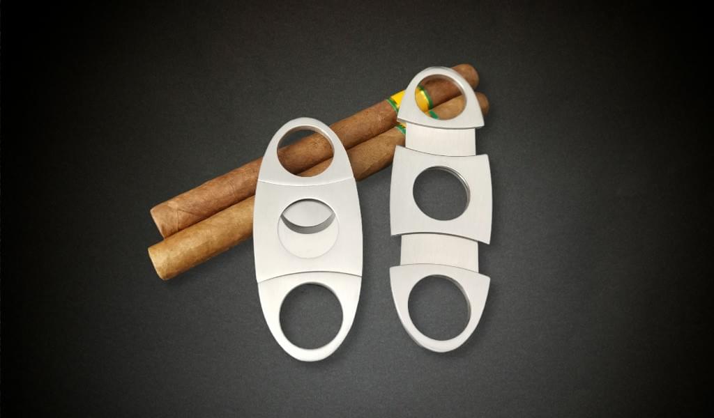 Double-edged Stainless Steel Cigar Cutter