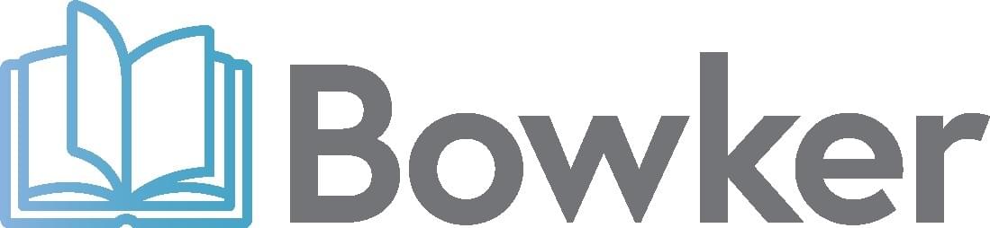 Stylized open book graphic paired with the Bowker wordmark in gray Stylized open book graphic paired with the Bowker wordmark in gray