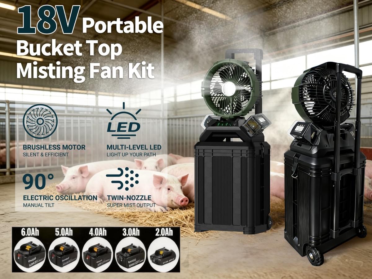 2-in-1 Misting Fan & LED Light
