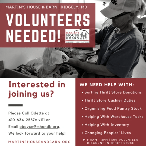 Volunteers needed Volunteers needed