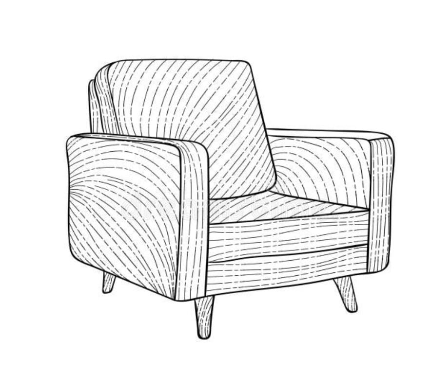 line drawing of counselling chair line drawing of counselling chair