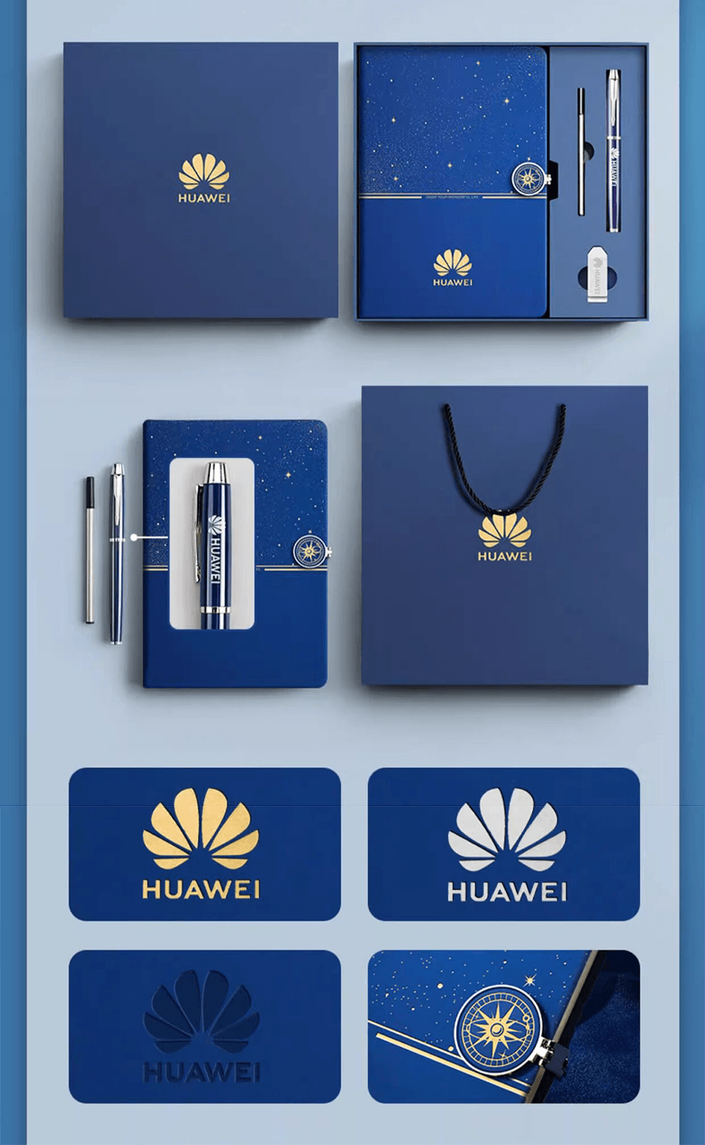 Premium Custom Notebook Gift Set | 100 MOQ | Corporate Gifts, Trade Shows & Employee Welcome Kits