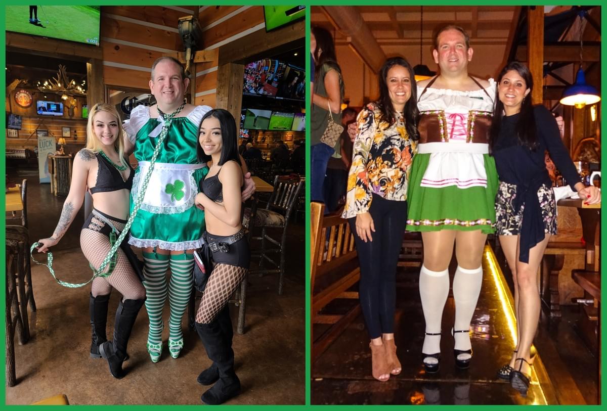 Dressing up for special occasions -- St. Patrick's Day and Oktoberfest. Dressing up for special occasions -- St. Patrick's Day and Oktoberfest.