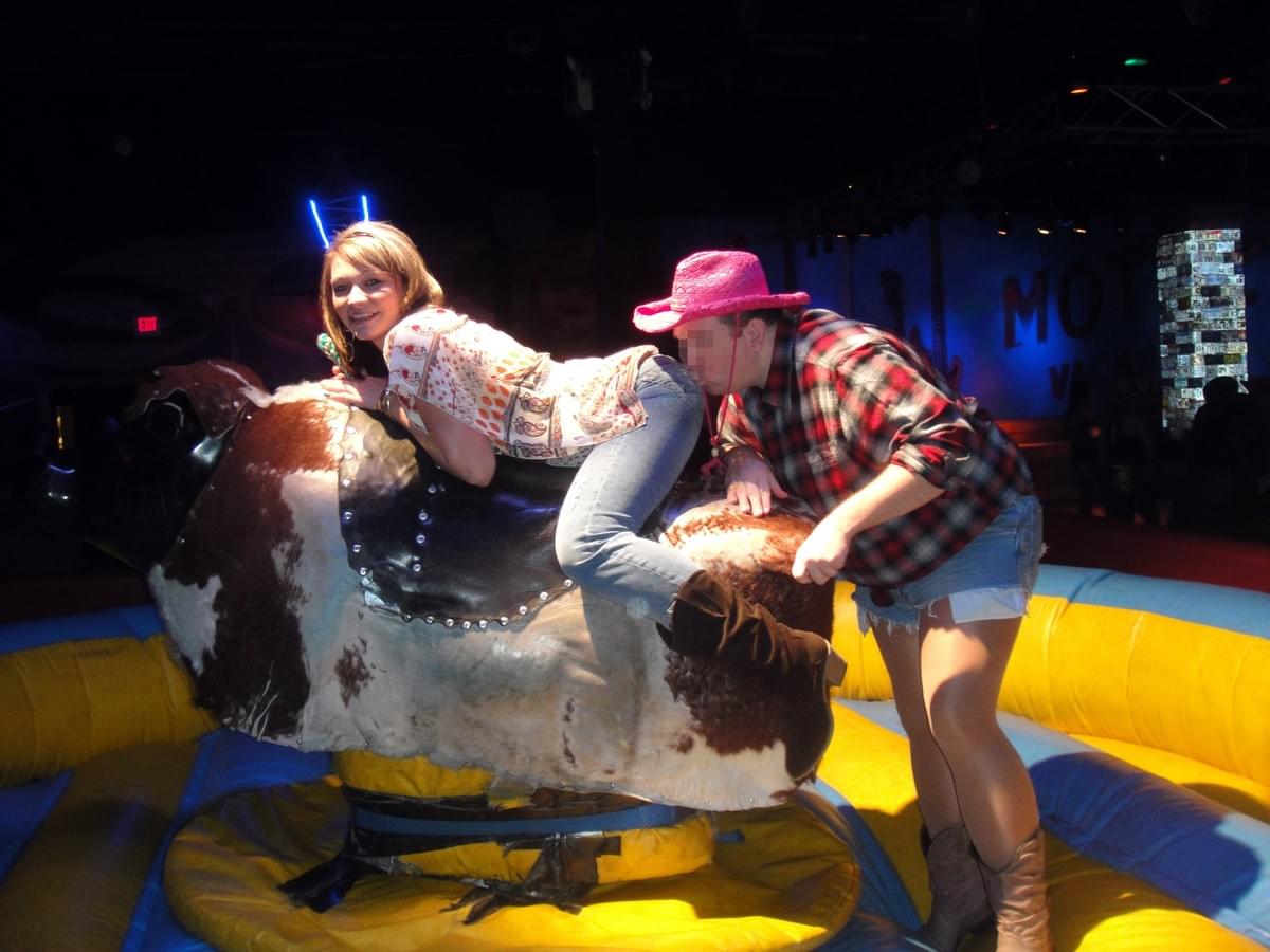 Miss Mara not only made Shawn accompany her to go country line dancing in a "sexy cowgirl" outfit; she also made him kiss her ass for the entire club to see while she rode the mechanical bull. Miss Mara not only made Shawn accompany her to go country line dancing in a "sexy cowgirl" outfit; she also made him kiss her ass for the entire club to see while she rode the mechanical bull.