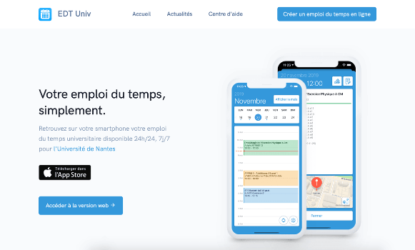 application edt univ emploi du temps étudiant smartphone bons plans étudiants colibree intergénération application edt univ emploi du temps étudiant smartphone bons plans étudiants colibree intergénération
